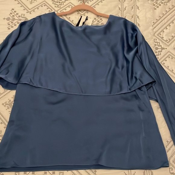DKNY women’s blue long sleeve blouse - Picture 8 of 10